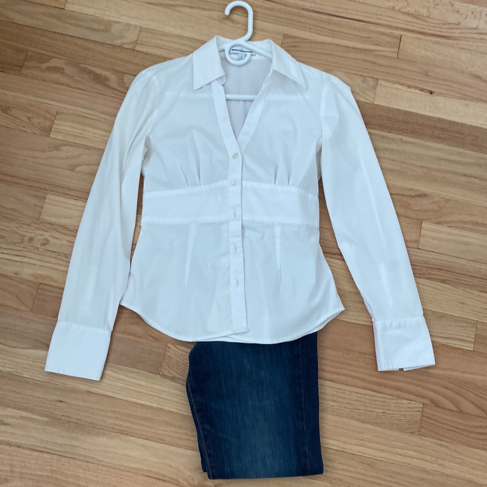 White Cotton Express Blouse